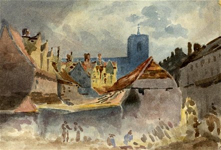 John Thirtle - View of St Peter Mancroft Church, Norwich, from the Guildhall