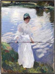 John Singer Sargent - Violet Fishing - Inlån JSS 528-01 - Nationalmuseum