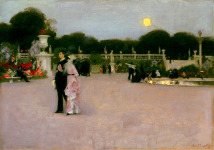 John Singer Sargent, American (active London, Florence, and Paris) - In the Luxembourg Gardens - Google Art Project. Free illustration for personal and commercial use.