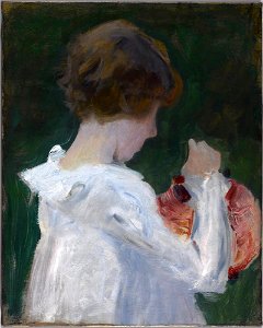 John Singer Sargent - Sketch for 'Carnation, Lily, Lily, Rose' - Inlån JSS 528-03 - Nationalmuseum