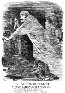 John Tenniel - Punch - Ripper cartoon. Free illustration for personal and commercial use.