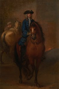 John Vanderbank - A Young Gentleman Riding a Schooled Horse - Google Art Project. Free illustration for personal and commercial use.