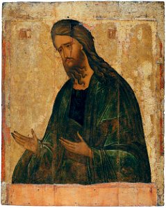 John the Baptist (15th c., Rublev museum)