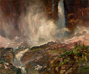 John Singer Sargent - Yoho Falls. Free illustration for personal and commercial use.
