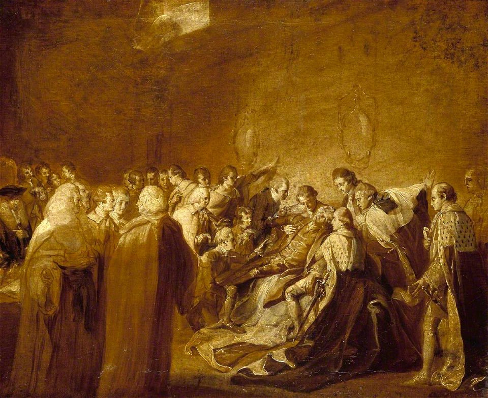 John Singleton Copley (1738-1815) - Study for 'The Collapse of the Earl of Chatham' - N01072 - National Gallery