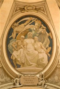 John Singer Sargent - Architecture, Painting and Sculpture Protected by Athena from the Ravages of Time - 21.10513 - Museum of Fine Arts