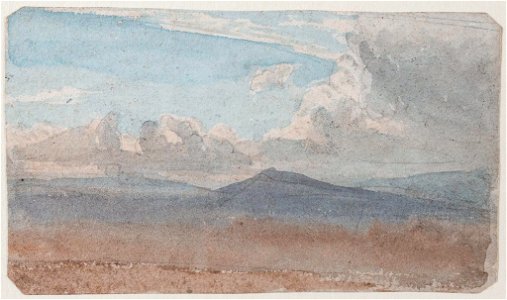 John Varley - sky and distant mountains - 8498