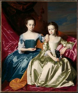 John Singleton Copley - Mary and Elizabeth Royall - 25.49 - Museum of Fine Arts. Free illustration for personal and commercial use.