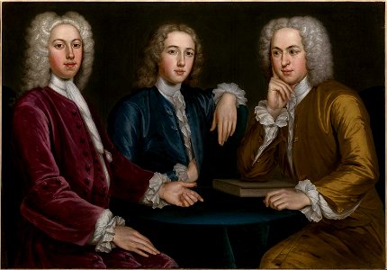 John Smibert - Daniel, Peter, and Andrew Oliver - 53.952 - Museum of Fine Arts