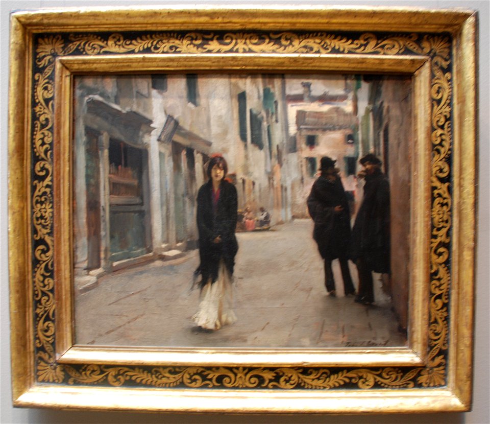 John Singer Sargent - Street in Venice - 1