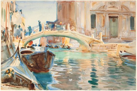 John Singer Sargent - San Giuseppe di Castello, Venice - P3s22 - Isabella Stewart Gardner Museum. Free illustration for personal and commercial use.