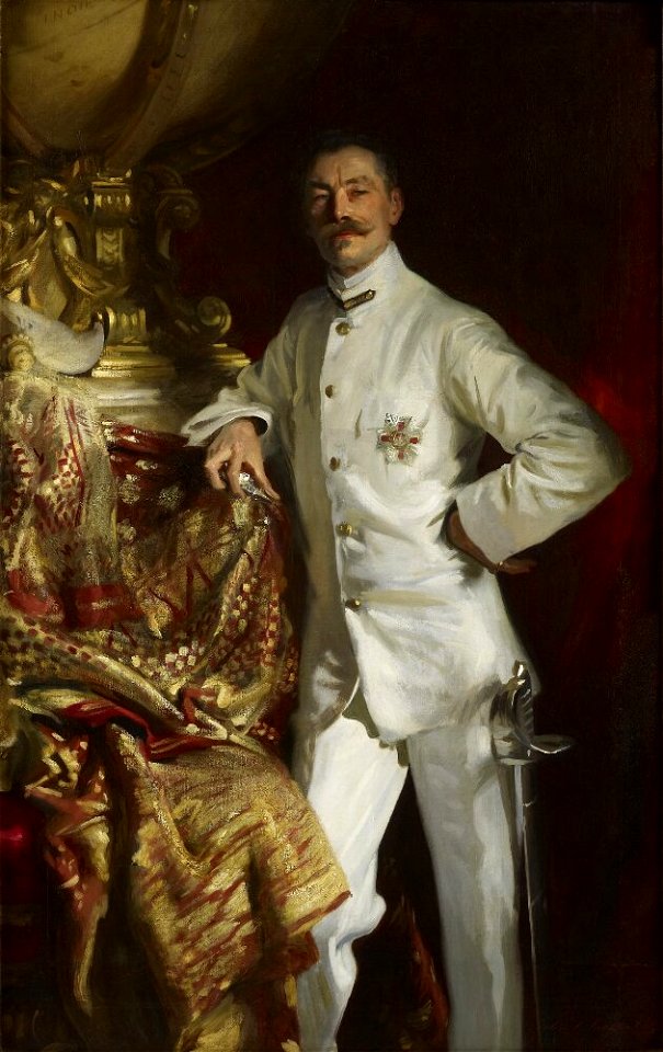 John Singer Sargent - Sir Frank (Athelstane) Swettenham - NPG 4837 - National Portrait Gallery