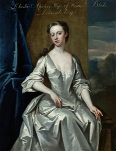 John Vanderbank (1694-1739) - Rhoda Apreece (d.1759), Mrs Francis Blake Delaval - 1276698 - National Trust. Free illustration for personal and commercial use.