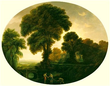 John Taylor (c. 1745-1806) - Classical Landscape with Fishermen - RCIN 405054 - Royal Collection