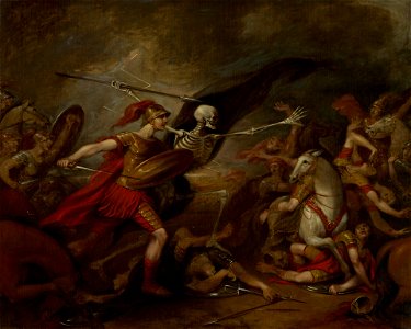 John Trumbull - Joshua at the Battle of Ai - Attended by Death - 1840.5 - Yale University Art Gallery. Free illustration for personal and commercial use.