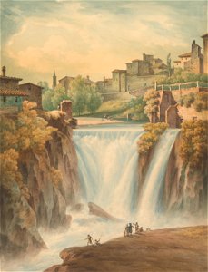 John Warwick Smith - Falls of Tivoli - Google Art Project. Free illustration for personal and commercial use.