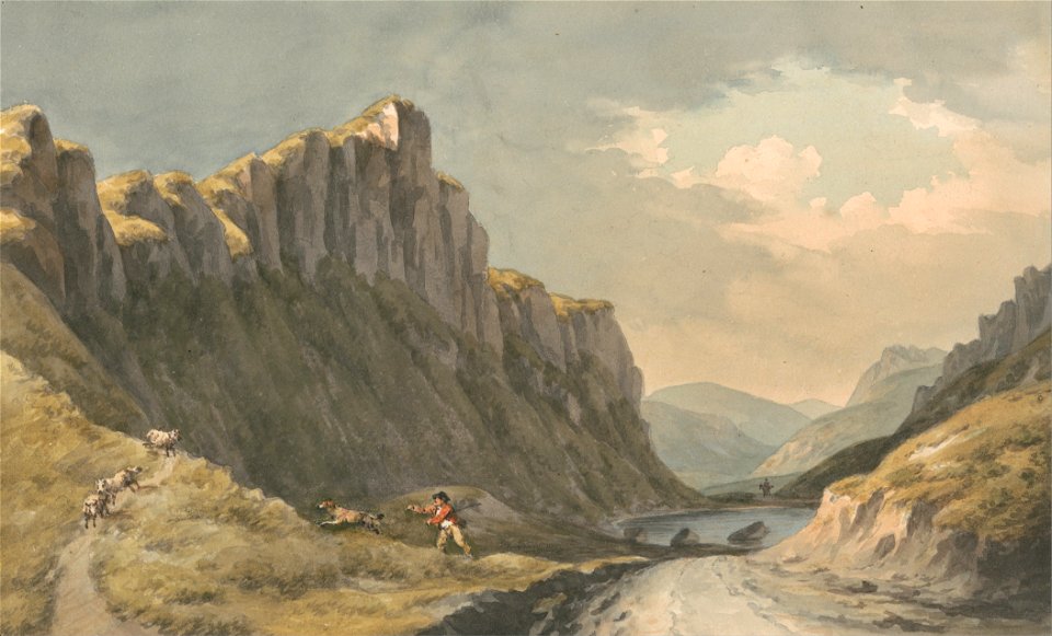 John Warwick Smith - Craig y Ladron - The Thieves Precipice - Google Art Project