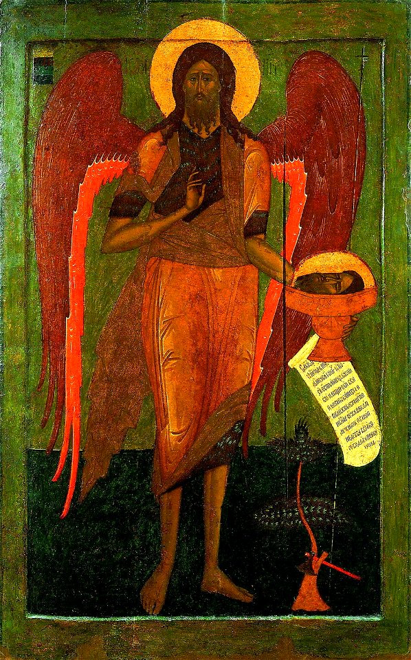 John the Angel of Desert (1560s, Rublev museum)
