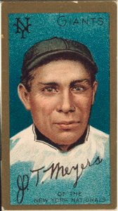 John T. Meyers, New York Giants, baseball card portrait LCCN2008677497