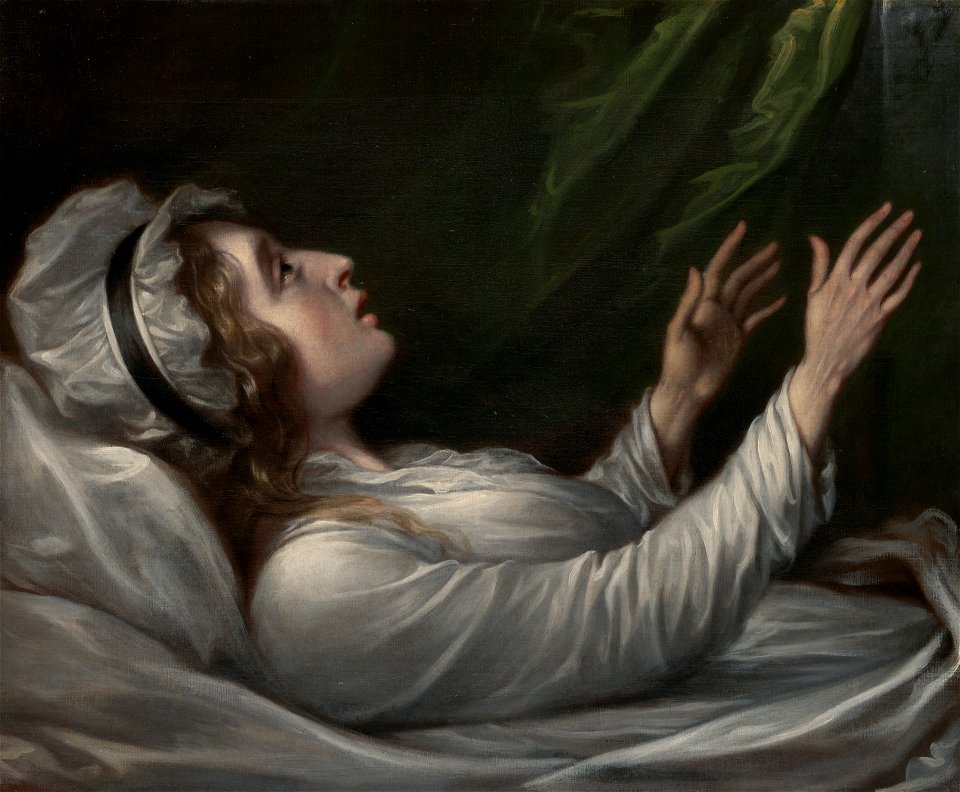 John Trumbull - Sarah Trumbull (Sarah Hope Harvey) on Her Deathbed - 1979.74 - Yale University Art Gallery