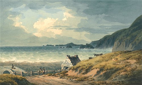 John Warwick Smith - The Northern Boundary of St. Bride's Bay - Google Art Project. Free illustration for personal and commercial use.