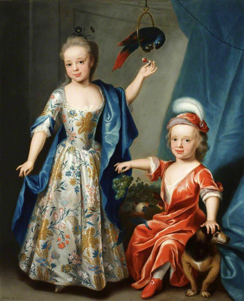 John Theodore Heins Senior (1697-1756) - Edward Astley (1729–1802), Later Sir Edward Astley, 4th Bt Astley of Hill Morton, and His Sister Bla - 1276710 - National Trust