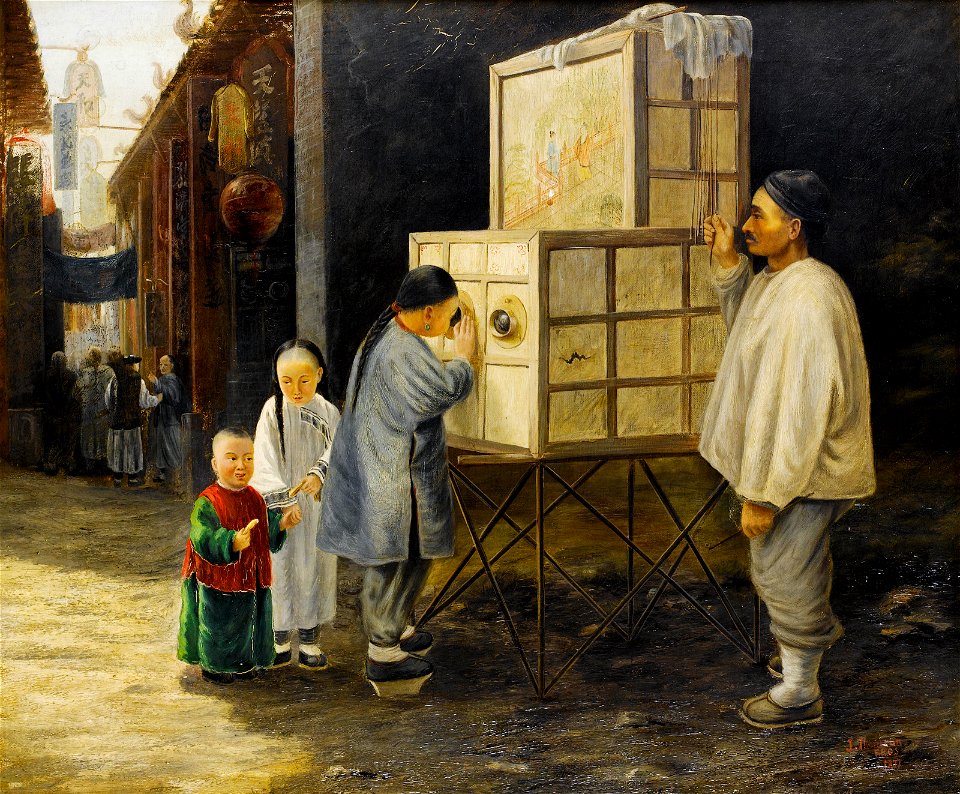 John Thomson Magic Lantern Peep Show 1877