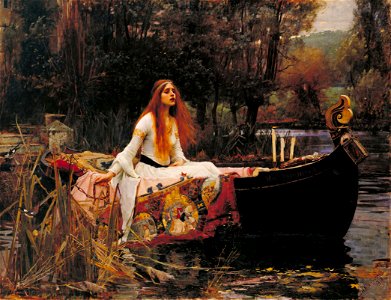 John William Waterhouse - The Lady of Shalott - Google Art Project edit. Free illustration for personal and commercial use.
