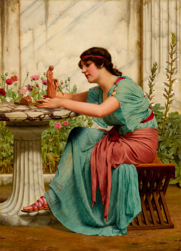 John William Godward - A Dilettante, 1922
