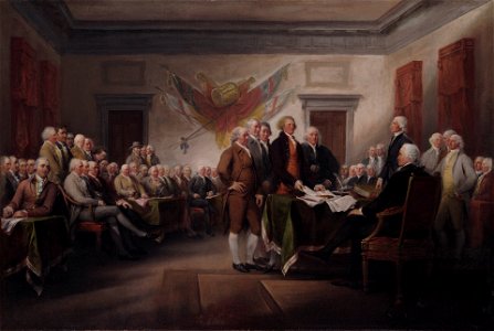 John Trumbull - The Declaration of Independence, July 4, 1776 - 1832.3 - Yale University Art Gallery. Free illustration for personal and commercial use.