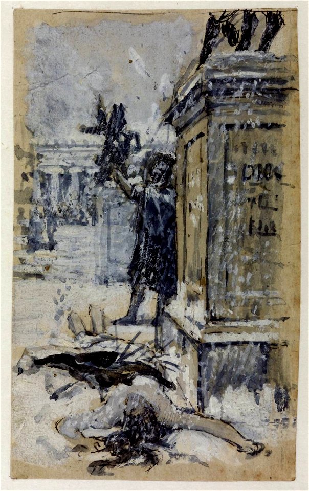 John William Waterhouse - Saint Eulalia - Study