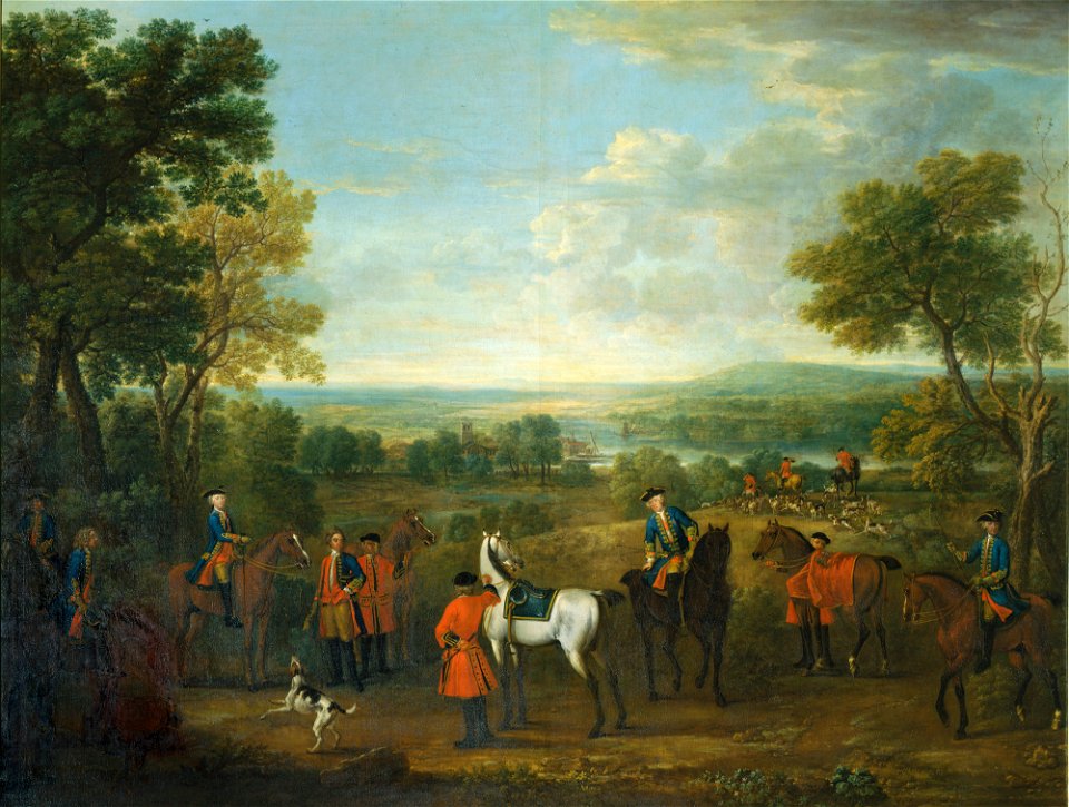 John Wootton (c. 1682-1764) - Frederick, Prince of Wales (1707-1751) in the Hunting Field - RCIN 401000 - Royal Collection