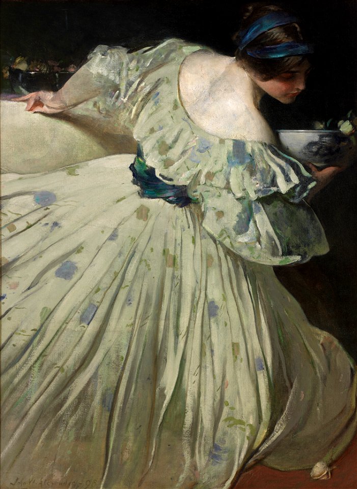 John White Alexander - The Blue Bowl - 04.141.1 - Rhode Island School of Design Museum