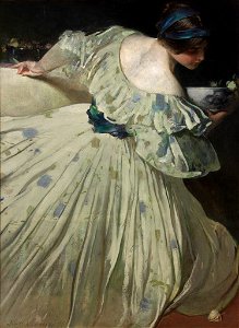 John White Alexander - The Blue Bowl - 04.141.1 - Rhode Island School of Design Museum
