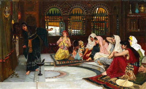 John William Waterhouse - Consulting the Oracle - Christie's. Free illustration for personal and commercial use.