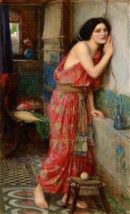 John william waterhouse ra thisbe). Free illustration for personal and commercial use.