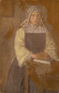 Gwen John - Study of a Nun - Google Art Project. Free illustration for personal and commercial use.