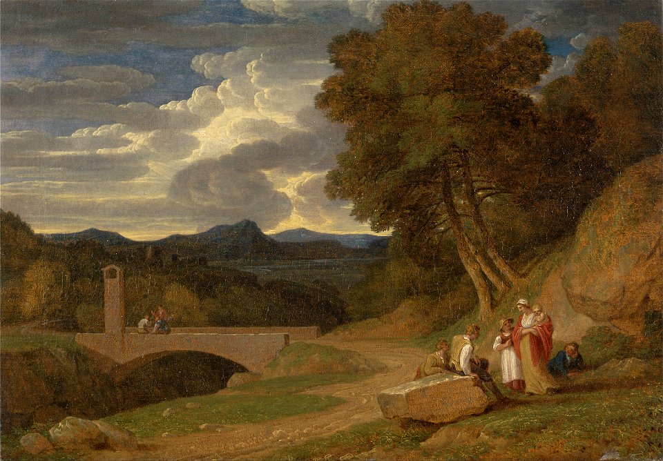John White Abbott - An Italianate Landscape - Google Art Project