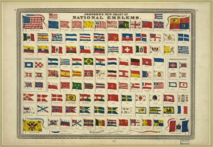 Johnson's new chart of national emblems LCCN2009633675