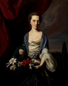 John Singleton Copley - Sarah Sherburne Langdon - 1996.70.2.McD - Dallas Museum of Art. Free illustration for personal and commercial use.