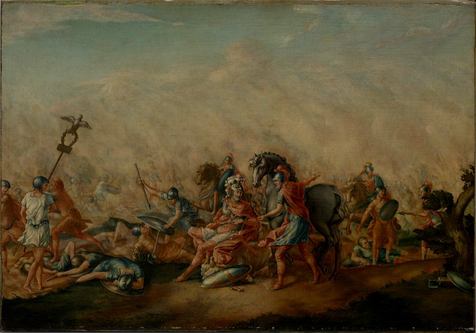 John Trumbull - The Death of Paulus Aemilius at the Battle of Cannae - 1832.100 - Yale University Art Gallery