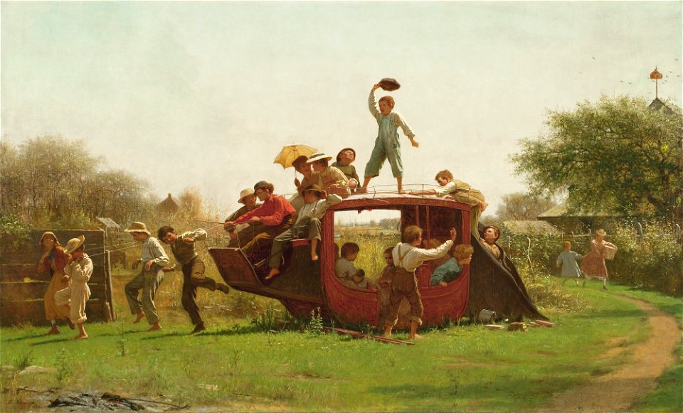 Jonathan eastman johnson the old stagecoach