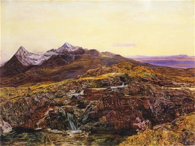 John William Inchbold - The burn, November - the Cucullan Hills