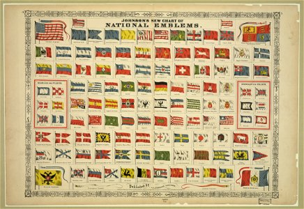 Johnson's new chart of national emblems LCCN2009633676