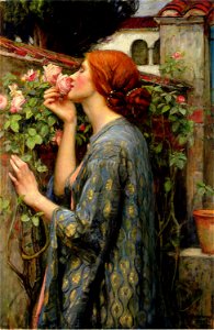John William Waterhouse - The Soul of the Rose, 1903. Free illustration for personal and commercial use.