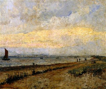 John William Buxton Knight (1842-1843-1908) - Shore Scene - NG5080 - National Gallery