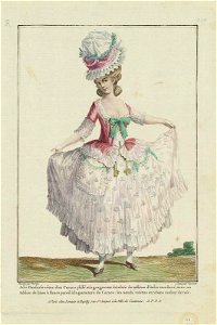 Jolie Danseuse vêtue d'un Caraco plissé