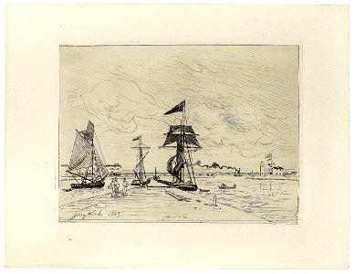 Jongkind - Pier at the Port of Honfleur, 2017.38