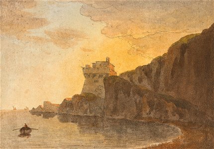 John Warwick Smith - In the Bay of Salerno, near Vietri - Google Art Project. Free illustration for personal and commercial use.