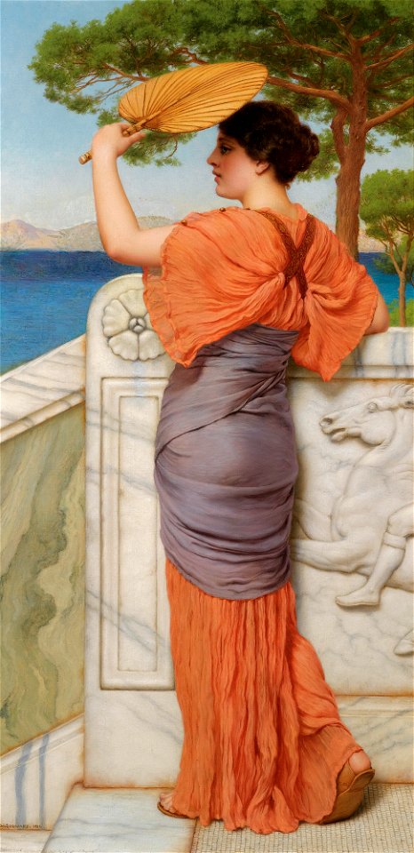 John William Godward - On the Balcony, 1911
